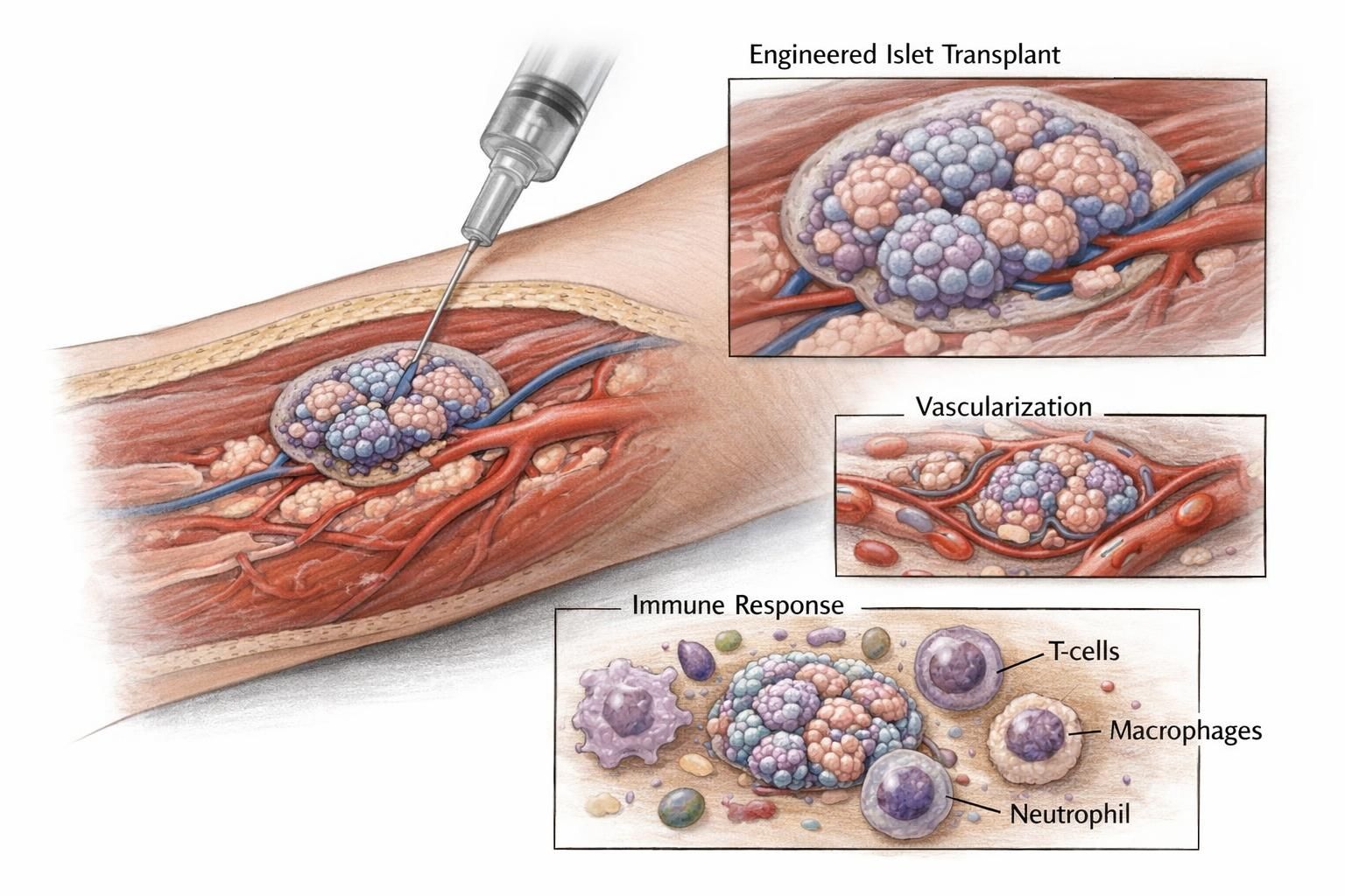 scopri il nuovo biomateriale innovativo per il diabete di tipo 1, testato con successo senza necessità di immunosoppressione, offrendo nuove speranze per il trattamento della malattia.