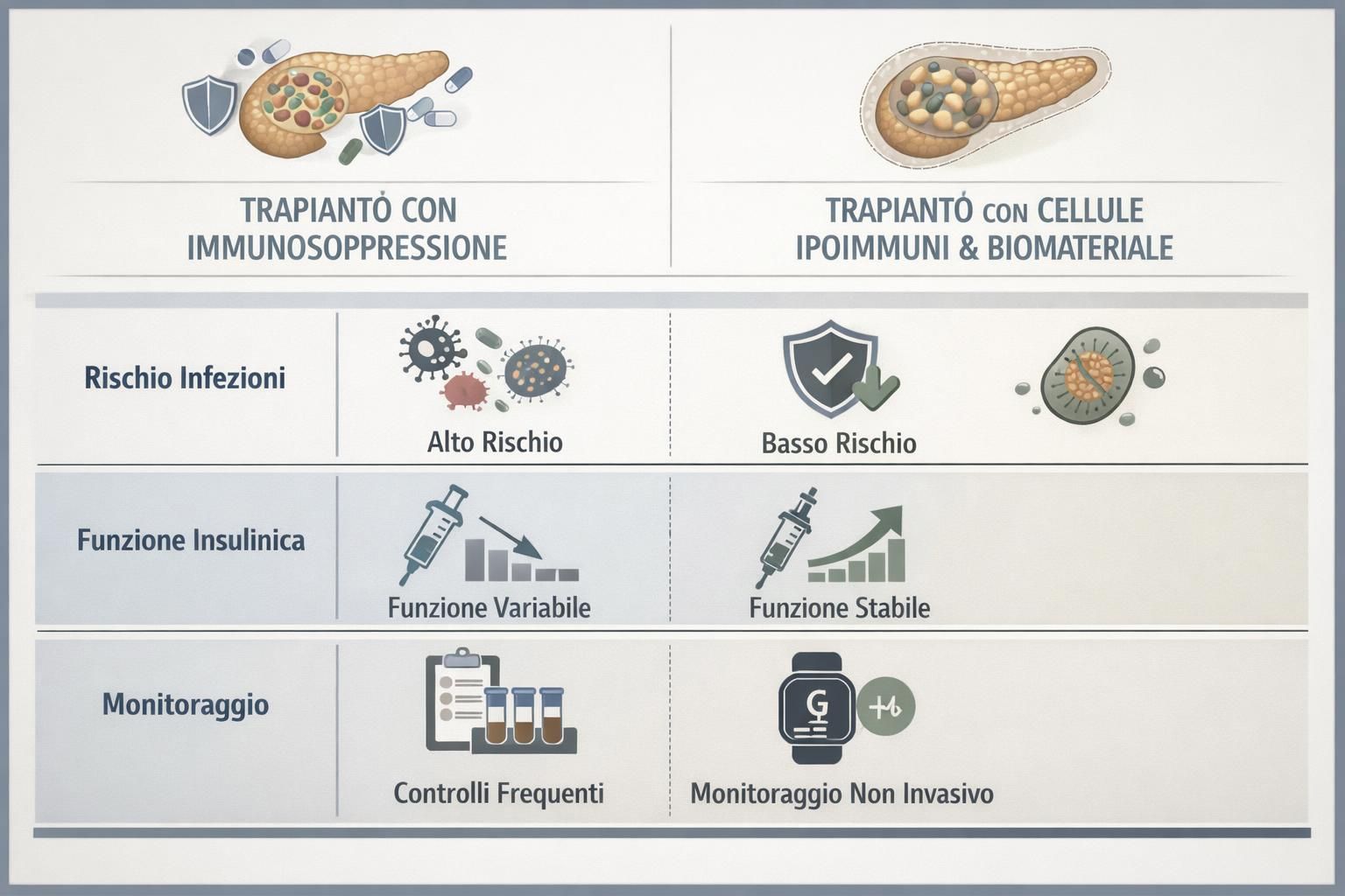 scopri il nuovo biomateriale innovativo per il diabete di tipo 1, testato con successo senza l'uso di immunosoppressori, offrendo nuove speranze per il trattamento della malattia.