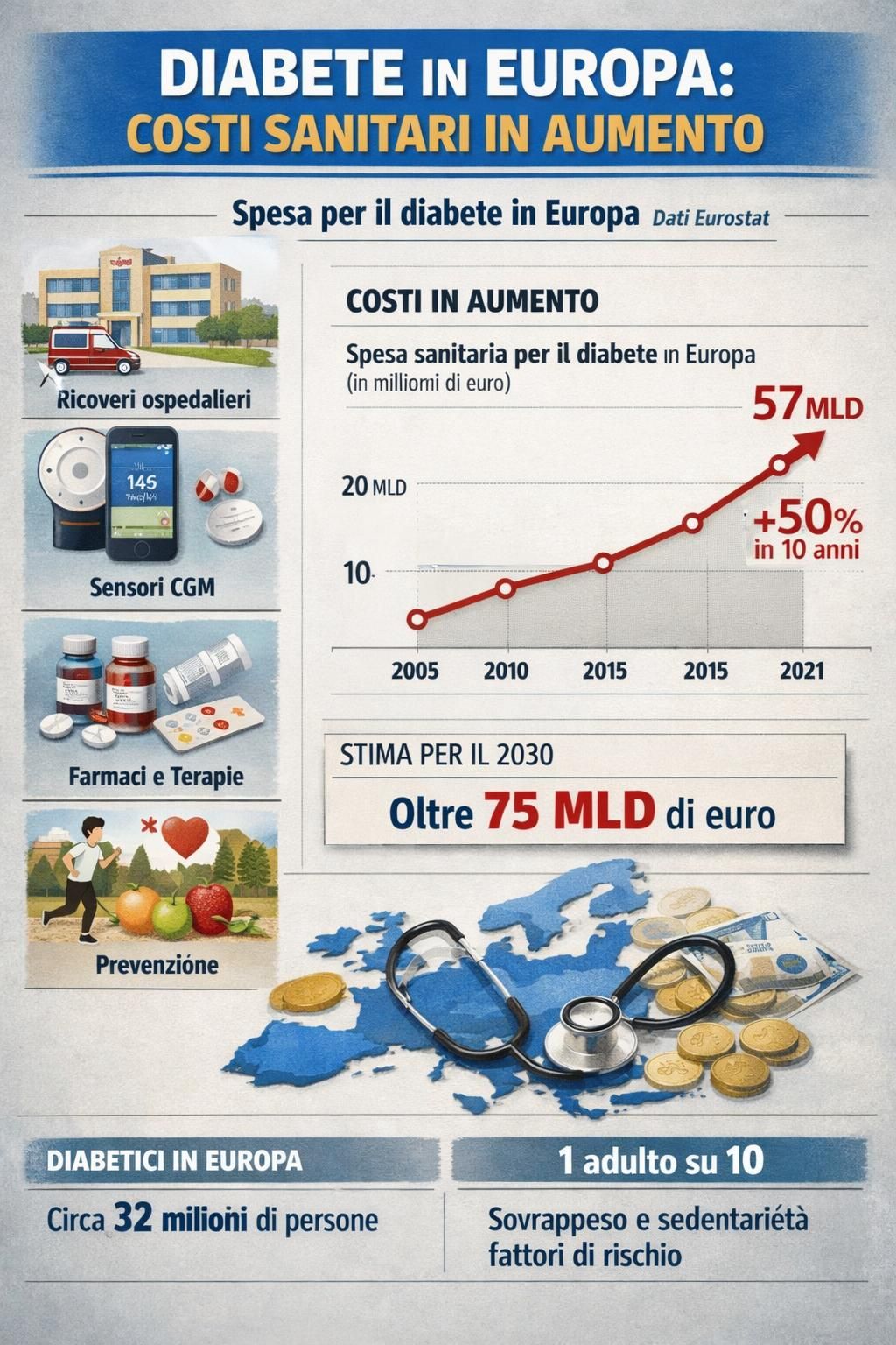 scopri i nuovi dati eurostat che evidenziano l’aumento della spesa sanitaria dedicata al diabete in europa, con analisi dettagliate e implicazioni per il settore sanitario.