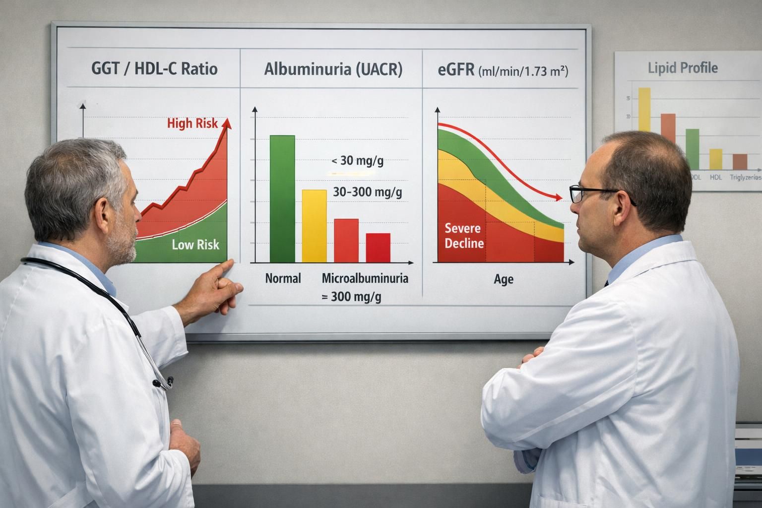 scopri il nuovo studio sull'indice ggt/hdl-c e la sua correlazione con la malattia renale diabetica, riportato recentemente nella letteratura scientifica.
