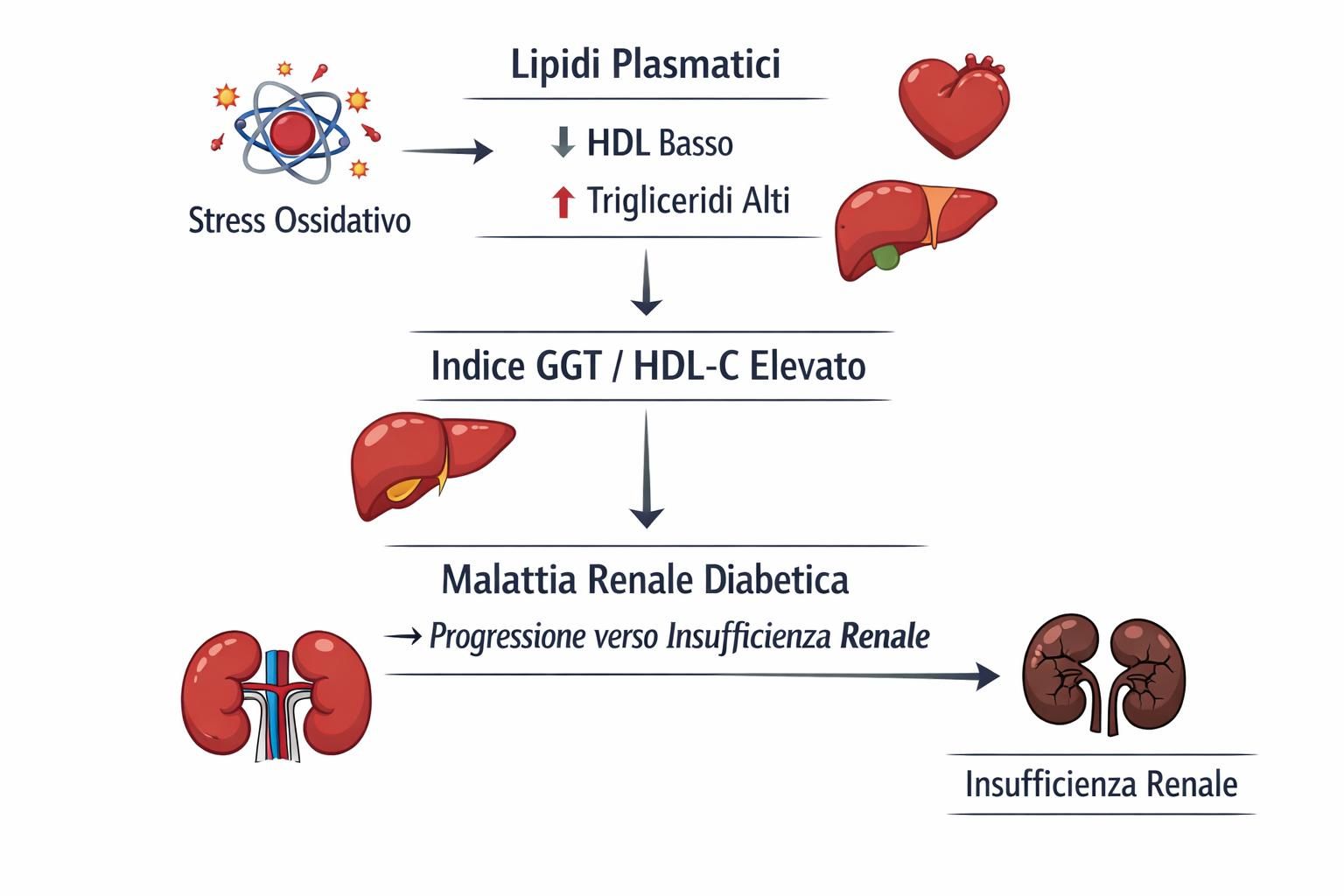 scopri il nuovo studio sull'associazione tra l'indice ggt/hdl-c e la malattia renale diabetica, recentemente pubblicato nella letteratura scientifica.