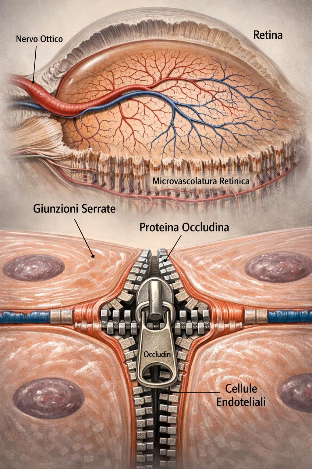 scopri il ruolo cruciale della proteina occludina nel controllo dei vasi sanguigni nella retinopatia diabetica, evidenziato da recenti ricerche scientifiche.